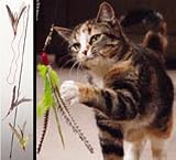  : The Da Bird Value Pack (Includes 1 Da Bird Original Single 3 Foot Pole Cat Toy & 2 Replacement Feathers)