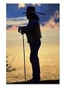 Silhouette of a Navajo Indian, Arizona Photographic Print by Bob Trehearne, 18" x 24"