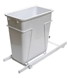 KV Slide Out Bin Single Narrow 20 Quart White