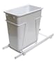 20-Quart Single-Bin Pull-Out Trash Can, White