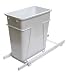 Kitchen & Housewares : KV Slide Out Bin Single Narrow 20 Quart White