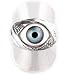 Jewelry : Gothic Eye Sterling Silver Twisted Eyeball Ring
