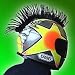 Black Motorcycle Helmets Dirtbike ATV Helmet Mohawks Mohawk - Helmet Not Included