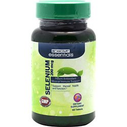 Selenium Potent Antioxidant Mineral/Immune Support, 200 mcg, 60 Count