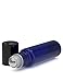 8 Pack - Essential Oil Roller Bottles [STAINLESS STEEL ROLLER] 10ml Refillable Glass Color Roll On for Fragrance Essential Oil - Metal Chrome Roller Ball - 10 ml 1/3 oz [Cobalt Blue]