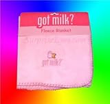 Baby Girl Got Milk? Pastel Pink Soft Fleece Blanket
