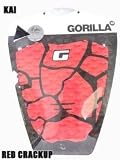 Gorilla Grip Crackup Minor Red/Black Surfboard Traction Pad