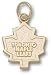 Toronto Maple Leafs Solid 10K Gold Logo 3/8'' Pendant