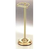 Gatco Polished Chrome Pedestal Floor Standing Toilet Roll Tissue Paper Holder