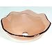 Natural Clear Amber Lotus Tempered Glass Sink Image