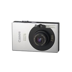 Canon IXUS 70 Digital Camera - Black (7.1MP, 3x Optical Zoom) 2.5" LCD