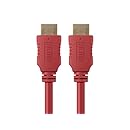 Monoprice 3ft 28AWG High Speed HDMI Cable w/Ferrite Cores - Red