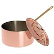 Mauviel Cuprinox Pour La Table 1.3 Quart Saucepan with Lid, Bronze Handle
