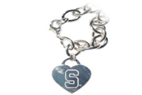 Michigan State University Spartans Heart Tag Bracelet