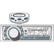 Dual MXDMA8030 In-Dash Marine AM/FM/CD/MP3/iPod/Aux Receiver with MWR30-Wired Remote Control