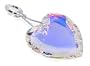 New 925 Sterling Silver Swarovski Heart Crystal Pendant
