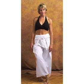 ORGANIC Unisex Solid White Pants