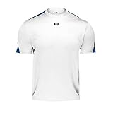 Men's Under Armour Team Zone Shortsleeve T- Shirt - White/Royal Blue