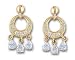 14kt Yellow Gold With Cubic Zirconia Chandalier Earrings