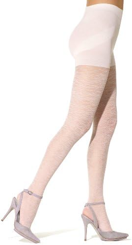 Sculptz Swirl Patterned Shaping Pantyhose - Small White