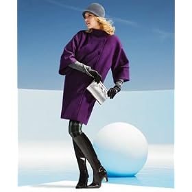AK Anne Klein Dolman-Sleeve Coat
