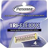 Razors & Blades-Tri-Flexxx Razor System for Women Cartridge Refill - 4 ct,(Personna)