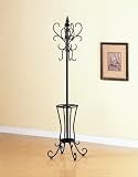 Coaster Black Metal Coat Rack