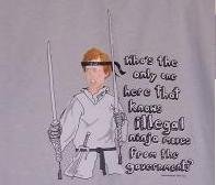 Napoleon Dynamite Illegal Ninja Moves T-shirt Light Grey