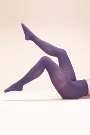 Cotton Rich Ribbed Stretch Tights [T60-6889-S-FO32]