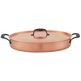 Marco Pierre White Copper Oval Roaster and Lid
