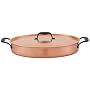Marco Pierre White Copper Oval Roaster and Lid