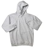 NEW Hanes Ultimate Cotton - Pullover Hooded Sweatshirt Ash-XL