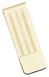 14k Yellow Gold Engine Turned Money Clip