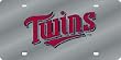 Minnesota Twins Laser Cut Silver License Plate - SET OF 6 - Sports Merchandise