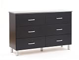 South Shore Cosmos Contemporary Black Onyx Charcoal Double Dresser 3127027