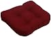 Arlee Over Size Brushed Twill Non Slip Double Welted Chair Pad, Burgundy