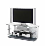 BDI Icon 9429 - TV stand for flat panel - black, silver