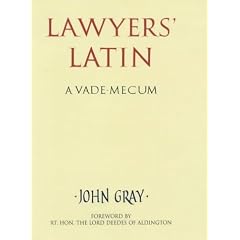 Lawyers' Latin: A Vade-mecum