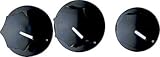JAZZ BASS KNOB SET (2 LG./1 SM.)