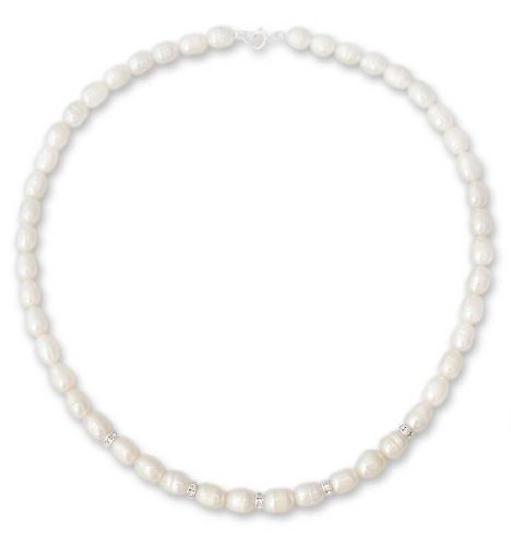 Unique Pearl Strand Necklace 17.3 L