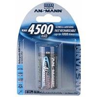 Ansmann 5030632 Baby/C/HR14 1,2 Volt NiMH-Akku/Professional (4500 mAh, 1er Blister) blau