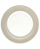 Royal Doulton Monique Lhuiller Etoile Platinum 12-inch Tan Charger Plate