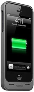 Mophie Juice Pack Helium Battery Pack Case for iPhone 5 - Retail Packaging - Dark Metallic
