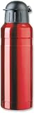 Isosteel - VA-9711 - Bouteille isotherme 0,7 L - Rouge - Inox 18/8 et couvercle plastique - Compatible porte-bidon de vélo (Import Allemagne)