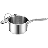Cooks Standard NC-00349 Stainless Steel Sauce Pan with Cover, 3-Quart