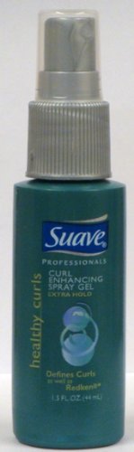 Suave Healthy Curls, Curl Enhancing Spray Gel, Extra Hold, Travel Size 1.5 Oz (Pack of 30)