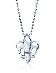 Alex Woo "Little Faith" Fleur De Lis Pendant, 16"
