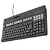 Unitech Pos Keyboard K2724U-B - Keyboard - 104 Keys - USB - Black