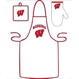 Wisconsin Badgers Grilling Apron Set