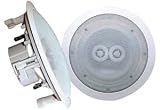 Pyle Home PWRC82 8-Inch In-Ceiling Dual-Channel/Voice Coil Weather Proof Speaker